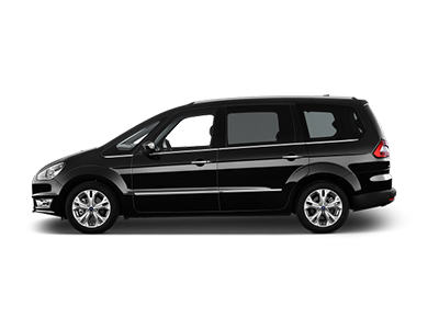 Black MPV5 Car in white Background